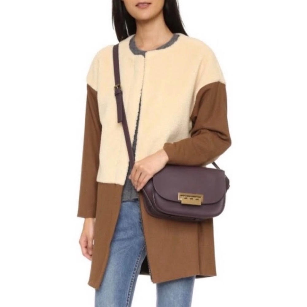 Zac Posen Chic Plum Crossbody Bag